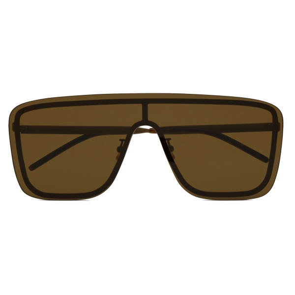 Yves Saint Laurent - SL 364 Mask Sunglasses - Antique Gold - Sunglasses - Saint Laurent Eyewear