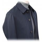 Fefè Napoli - Trench Tecnico Blu Scuro - Giacche - Handmade in Italy - Luxury Exclusive Collection