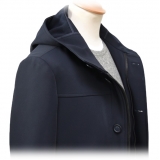 Fefè Napoli - Dark Blue Technical Parka - Jackets - Handmade in Italy - Luxury Exclusive Collection