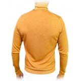 Fefè Napoli - Ocher Turtleneck Sweater - Knitwear - Handmade in Italy - Luxury Exclusive Collection