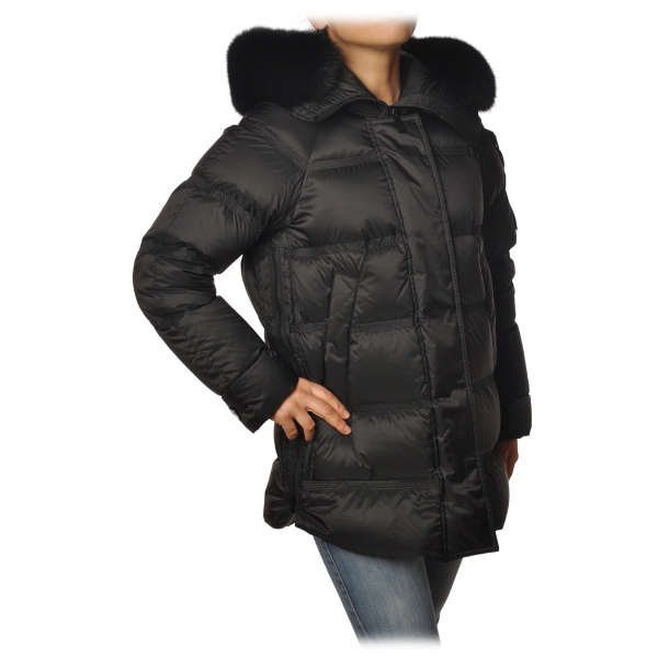 Peuterey - Quilted Down Jacket with Hood Model Takan - Black - Jacket - Luxury Exclusive Collection
