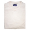Fefè Napoli - The Posillipo White Sweater - Knitwear - Handmade in Italy - Luxury Exclusive Collection
