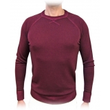 Fefè Napoli - The Posillipo Bordeaux Sweater - Knitwear - Handmade in Italy - Luxury Exclusive Collection