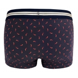Fefè Napoli - Boxer Underwear Cornetto Blu - Underwear - Handmade in Italy - Luxury Exclusive Collection