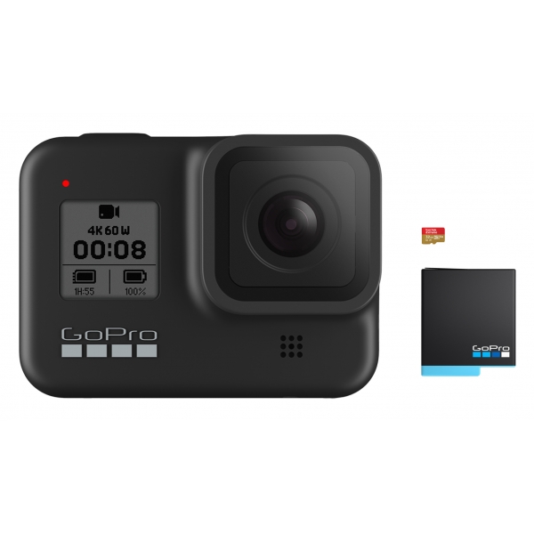 GoPro - HERO8 Black - Videocamera d'Azione Professionale Subaquea 4K - Videocamera Professionale