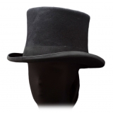 Nicolao Atelier - 800's Cylinder - Black - Hats - Made in Italy - Luxury Exclusive Collection