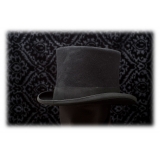 Nicolao Atelier - Cilindro ‘800 - Nero - Cappelli - Made in Italy - Luxury Exclusive Collection