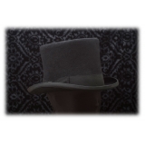 Nicolao Atelier - 800's Cylinder - Black - Hats - Made in Italy - Luxury Exclusive Collection