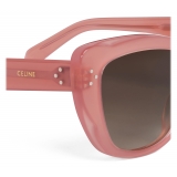 Céline - Occhiali da Sole a Farfalla S199 in Acetato - Pesca Lattea - Occhiali da Sole - Céline Eyewear