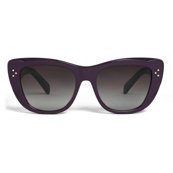 Céline - Butterfly S199 Sunglasses in Acetate - Dark Purple - Sunglasses - Céline Eyewear