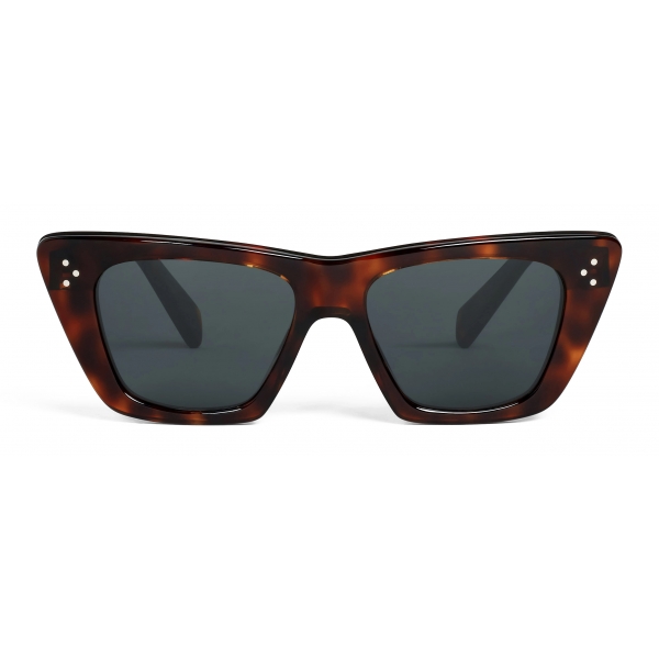 Céline - Cat Eye S187 Sunglasses in Acetate - Red Havana - Sunglasses - Céline Eyewear
