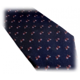 Fefè Napoli - Blue Special Dandy Silk Tie - Ties - Handmade in Italy - Luxury Exclusive Collection
