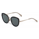 Céline - Metal Frame 22 Sunglasses in Metal and Acetate - Black Gold - Sunglasses - Céline Eyewear
