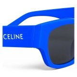 Céline - Occhiali da Sole Celine Monochroms 01 in Acetato - Blu Royal - Occhiali da Sole - Céline Eyewear