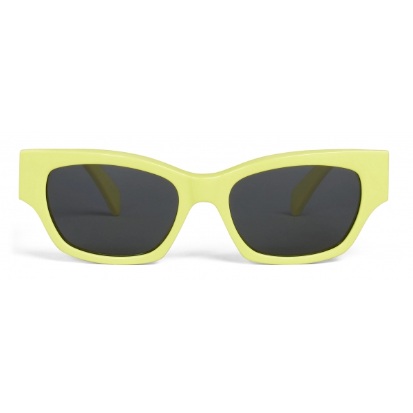 Oversized sunglasses Celine Yellow in Plastic - 23016834