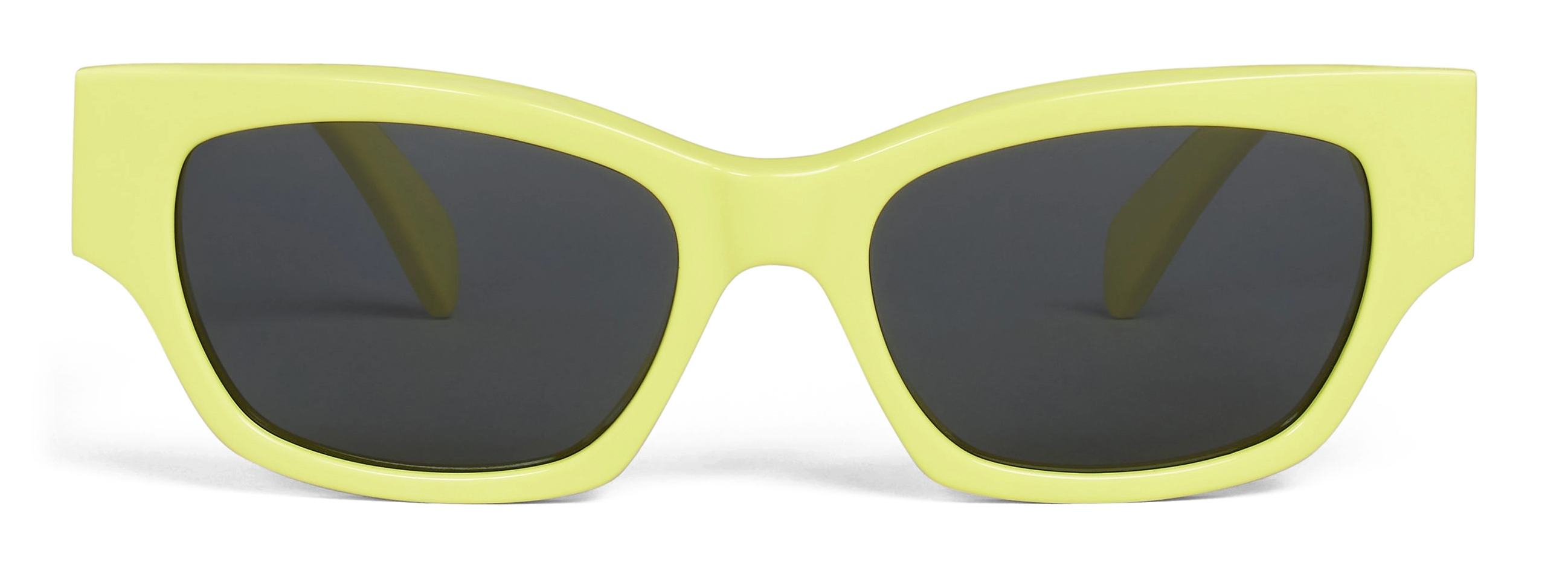 Oversized sunglasses Celine Yellow in Plastic - 23016834