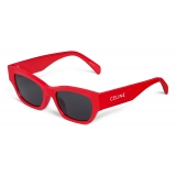 Céline - Celine Monochroms 01 Sunglasses in Acetate - Bright Red - Sunglasses - Céline Eyewear
