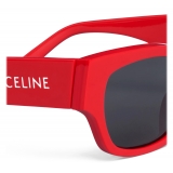 Céline - Occhiali da Sole Celine Monochroms 01 in Acetato - Rosso Brillante - Occhiali da Sole - Céline Eyewear