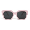 Céline - Celine Monochroms 03 Sunglasses in Acetate - Pastel Pink - Sunglasses - Céline Eyewear