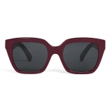 Céline - Celine Monochroms 03 Sunglasses in Acetate - Burgundy - Sunglasses - Céline Eyewear
