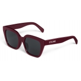Céline - Celine Monochroms 03 Sunglasses in Acetate - Burgundy - Sunglasses - Céline Eyewear