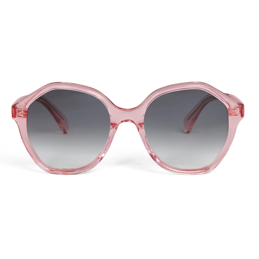 CELINE EYEWEAR Oval Sunglasses in Brown | Endource