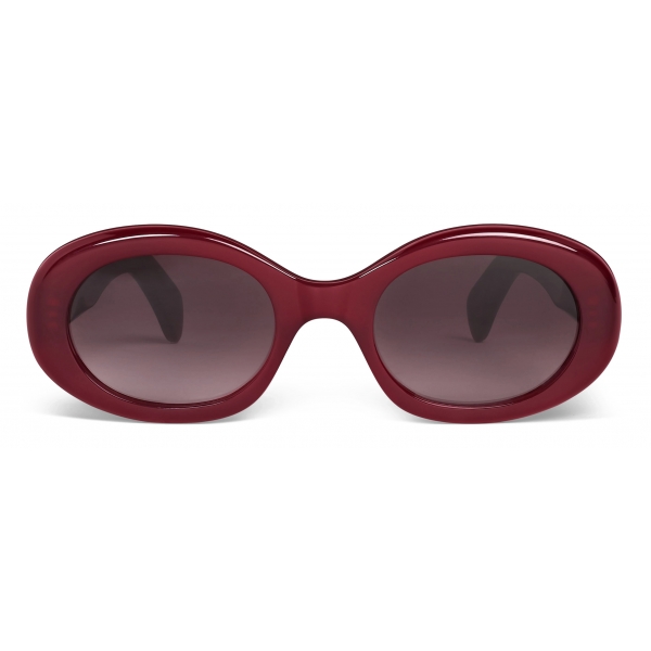 Céline - Triomphe 01 Sunglasses in Acetate - Milky Burgundy - Sunglasses - Céline Eyewear