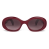 Céline - Occhiali da Sole Triomphe 01 in Acetato - Bordeaux Latteo - Occhiali da Sole - Céline Eyewear