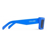 Céline - Celine Monochroms 02 Sunglasses in Acetate - Blue Royal - Sunglasses - Céline Eyewear