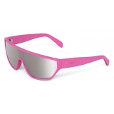 Céline - Black Frame 32 Sunglasses in Acetate with Mirror Lenses - Flash Pink - Sunglasses - Céline Eyewear