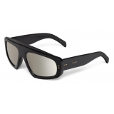 Céline - Black Frame 34 Sunglasses in Acetate with Mirror Lenses - Black - Sunglasses - Céline Eyewear