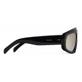 Céline - Occhiali da Sole Black Frame 34 in Acetato con Lenti Specchiate - Nero - Occhiali da Sole - Céline Eyewear