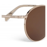 Céline - Metal Frame 06 Sunglasses in Metal - Gold Brown - Sunglasses - Céline Eyewear