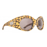 Balenciaga - Women's Bold Round Sunglasses - Brown - Sunglasses - Balenciaga Eyewear
