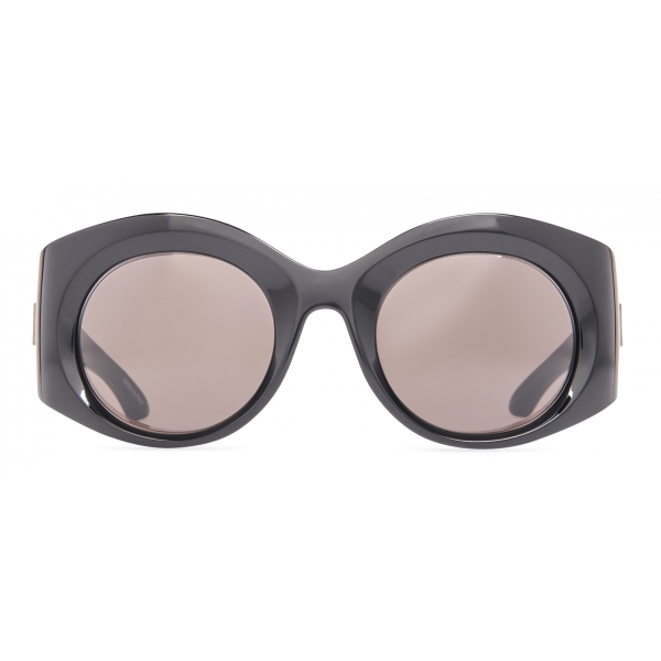 Balenciaga - Women's Bold Round Sunglasses - Black - Sunglasses - Balenciaga Eyewear