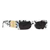 Balenciaga - Dynasty Rectangle Sunglasses - White - Sunglasses - Balenciaga Eyewear