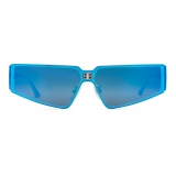 Balenciaga - Occhiali Da Sole Shield 2.0 Rectangle - Blu - Occhiali da Sole - Balenciaga Eyewear