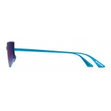 Balenciaga - Shield 2.0 Rectangle Sunglasses - Indigo - Sunglasses - Balenciaga Eyewear