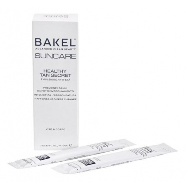 Bakel - Healthy Tan Secret - Emulsione Anti-Età - Anti-Ageing - 7 x 10 ml - Cosmetici Luxury