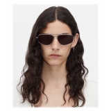 Bottega Veneta - Metal Aviator Sunglasses - Silver Grey - Sunglasses - Bottega Veneta Eyewear