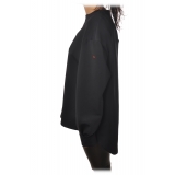 Peuterey - Sweatshirt in Technical Fabric Longer on the Back - Black - Sweatshirt - Luxury Exclusive Collection