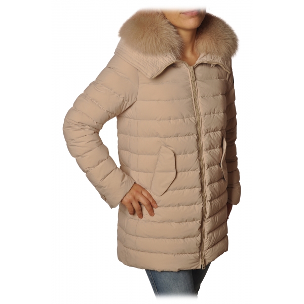 Peuterey - Quilted Down Jacket with Hood Model Itoka - Beige - Jacket - Luxury Exclusive Collection