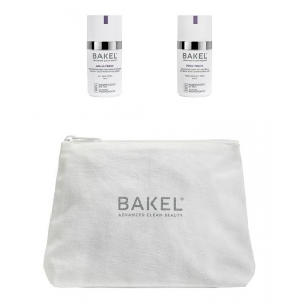 Bakel - Kit Idratazione - Siero Idratazione Profonda + Emulsione Anti-Età Pelle Oleosa e Mista - 10+15 ml - Cosmetici Luxury
