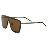 Yves Saint Laurent - SL 364 Mask Sunglasses - Antique Gold - Sunglasses - Saint Laurent Eyewear