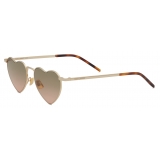 Yves Saint Laurent - Occhiali da Sole New Wave SL 301 Loulou - Oro Chiaro - Saint Laurent Eyewear