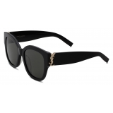 Yves Saint Laurent - SL M95/F Sunglasses - Black - Sunglasses - Saint Laurent Eyewear