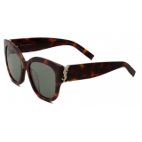 Yves Saint Laurent - SL M95/F Sunglasses - Medium Havana - Sunglasses - Saint Laurent Eyewear