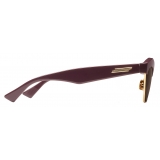 Bottega Veneta - Acetate & Metal Cat-Eye Sunglasses - Burgundy Red - Sunglasses - Bottega Veneta Eyewear