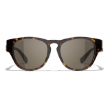 Chanel - Square Sunglasses - Dark Tortoise Brown - Chanel Eyewear