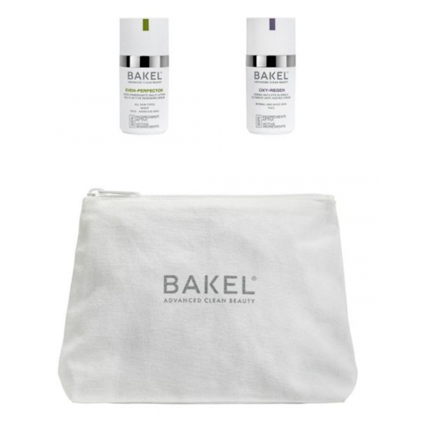 Bakel - Kit Sebo-Equilibrante - Siero Rinnovante + Emulsione Anti-Età per Pelle Mista e Oleosa - 10+15 ml - Cosmetici Luxury